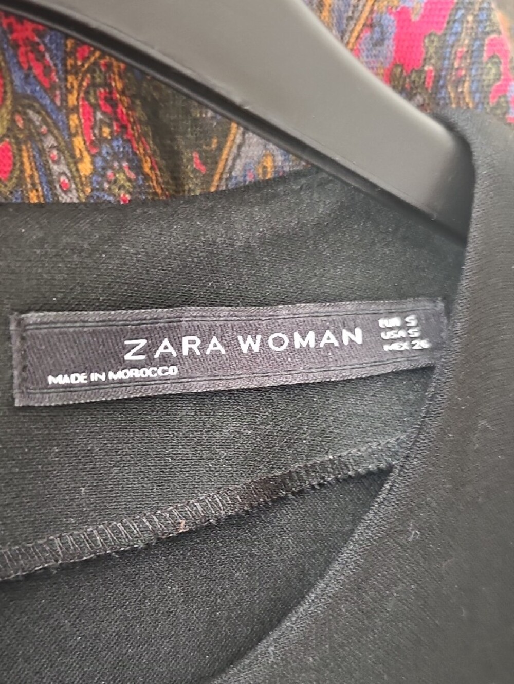 Zara Black Ruffle-Trim Shift Tunic - Picture 2 of 6